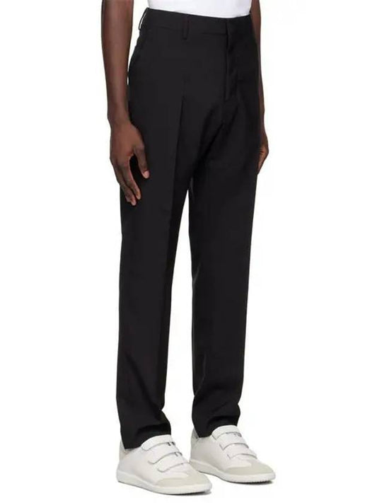 Men's Cigarette Fit Straight Pants Black - AMI - BALAAN 1