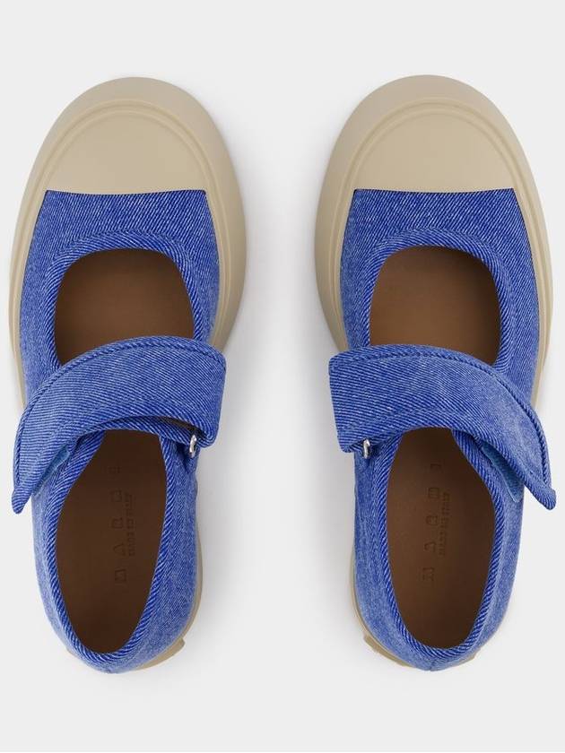 Mary Jane Sneakers - Marni - Cotton - Blue - MARNI - BALAAN 4