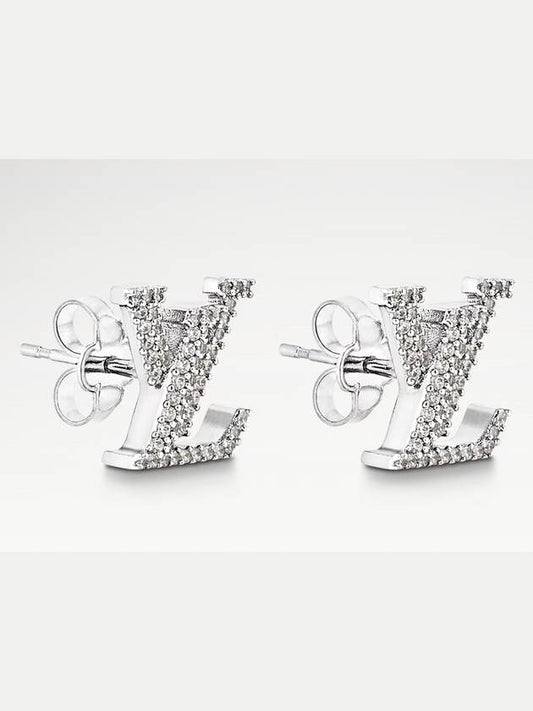 LV Iconic Earrings Silver - LOUIS VUITTON - BALAAN 2