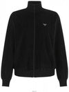 Triangle Logo High Neck Zip Up Jacket Black - PRADA - BALAAN 2