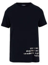 Women's Slogan Print Short Sleeve T-Shirt Navy - MAX MARA - BALAAN 4