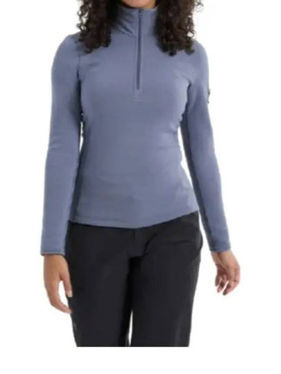 Kyanite Baselayer Zip Neck Long Sleeve T-Shirt Stratus - ARC'TERYX - BALAAN 2