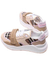 Women's Velcro Check Low-Top Sneakers Beige - BURBERRY - BALAAN 7