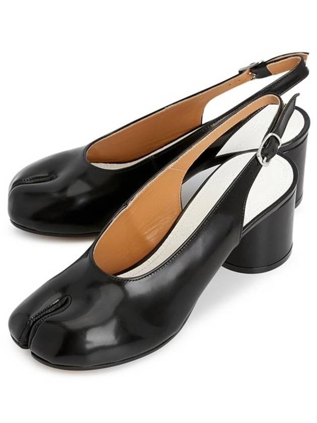 Tabi Leather Slingback Heel Dark Navy - MAISON MARGIELA - BALAAN 2