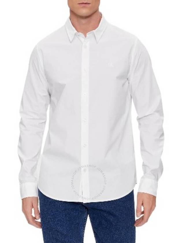 Jeans Long Sleeve Shirt J30J324614 YAfwhite - CALVIN KLEIN - BALAAN 2