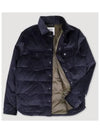 Corduroy Padded Overshirt Navy - VALSTAR - BALAAN 1