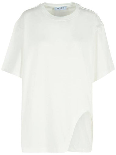 The Attico White Cotton T-Shirt - THE ATTICO - BALAAN 1