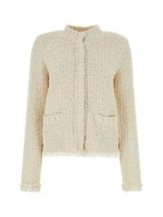 Padding Cotton Cardigan White - MONCLER - BALAAN 2