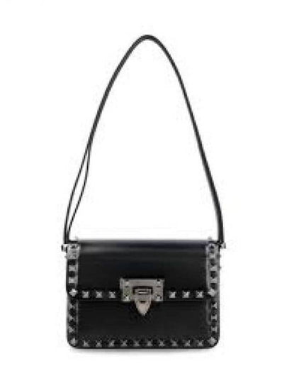 Rockstud Shoulder Bag Black - VALENTINO - BALAAN 2