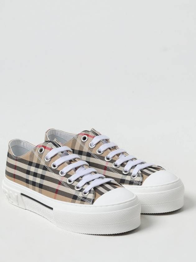 Vintage Check Cotton Sneakers Archive Beige - BURBERRY - BALAAN 3