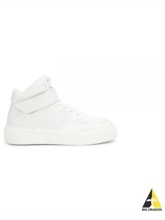 Sporty Mix Logo High Top Sneakers White - GANNI - BALAAN 2