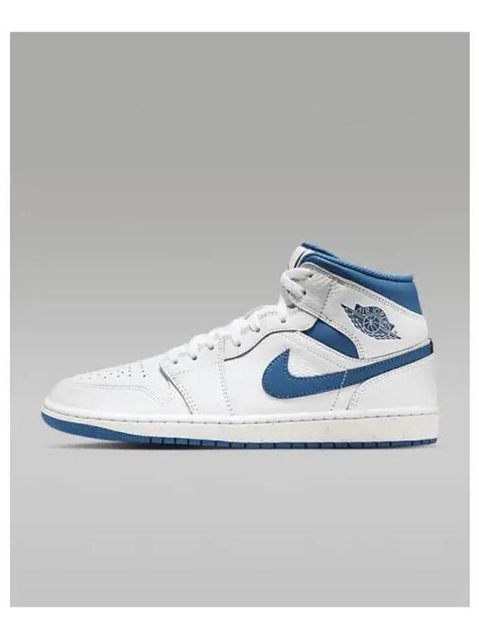 Air Jordan 1 Mid SE Men s Sneakers White Industrial Blue FN5215 141 698750 - NIKE - BALAAN 1