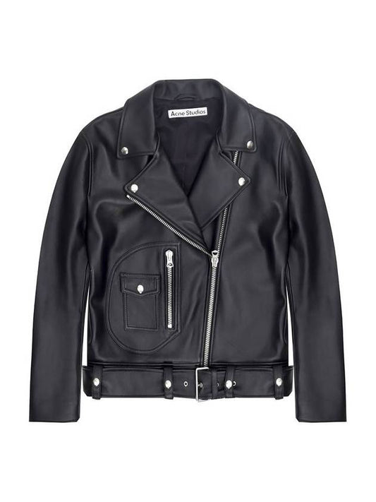 Leather Jacket Black - ACNE STUDIOS - BALAAN 1