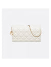 Lady Cannage Lambskin Chain Pouch Bag Latte - DIOR - BALAAN 1