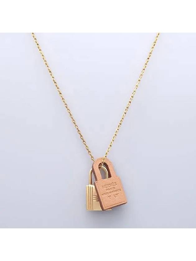 H078852CC Swift Calfskin Gold Plated O Kelly Small Necklace - HERMES - BALAAN 1