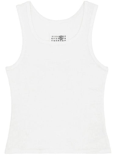 MM6 Ribbed Cotton Tank Top S52NL0067S23965100 B0711013102 - MAISON MARGIELA - BALAAN 1