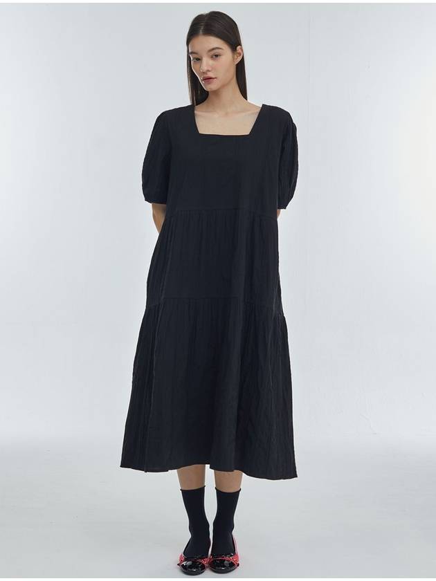 Square Neck Long Ond Piece Black - MANAVIS7 - BALAAN 1