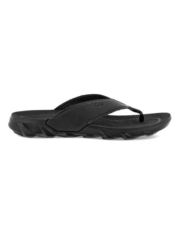 Mx Flipsider Logo Flip Flops Black - ECCO - BALAAN 1