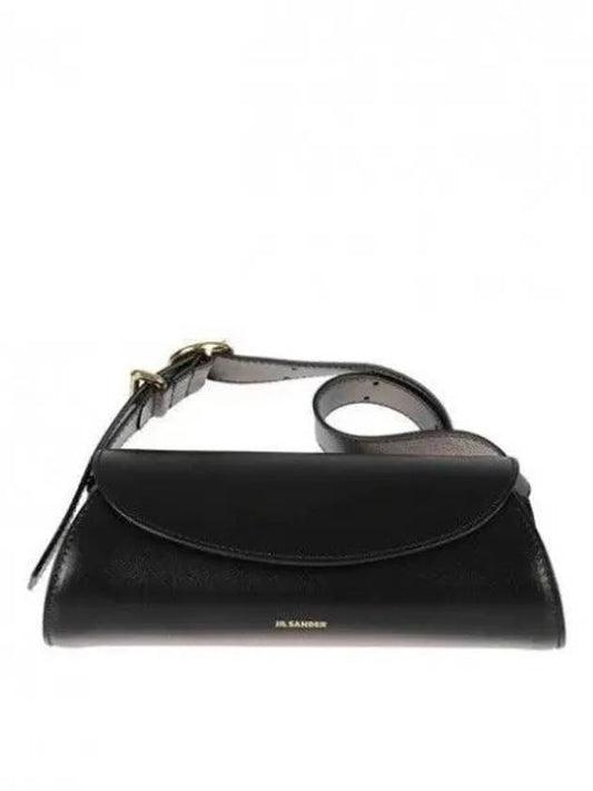 Mini Cannolo Leather Belt Bag Black - JIL SANDER - BALAAN 2