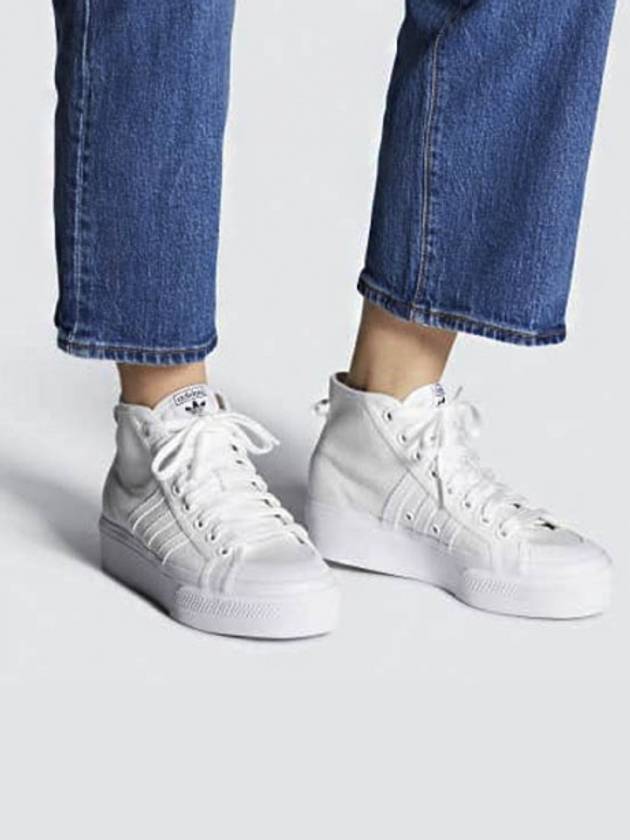 Nizza Platform Mid-Top Sneakers Cloud White - ADIDAS - BALAAN 2