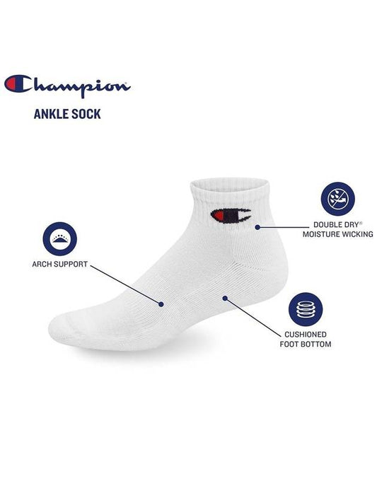 Socks Ankle Socks Socks CH171B White 6 Foot Set - CHAMPION - BALAAN 1
