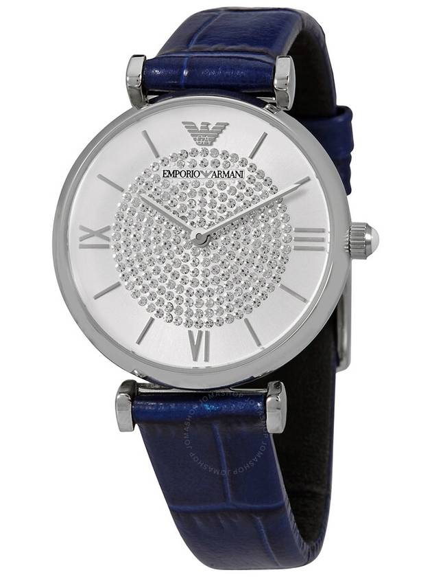 Gianni Tiva Quartz Silver Dial Watch Blue - EMPORIO ARMANI - BALAAN 2