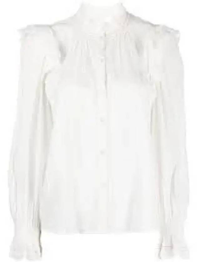 Gila Teddy Lace Shirt White HT237522A039E20WH 1237698 - ISABEL MARANT - BALAAN 1