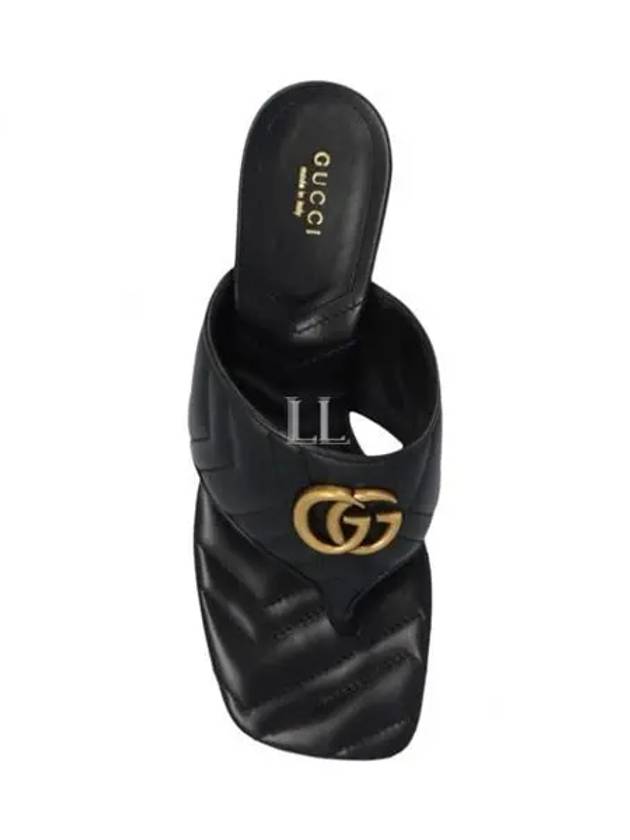 Quilted Sandal Heels Black - GUCCI - BALAAN 2