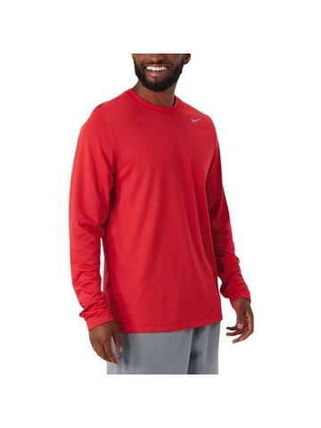 Men's Team Legend Long Sleeve T-Shirt Red - NIKE - BALAAN 1