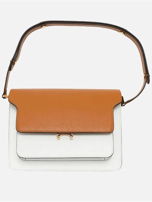 Color Block Trunk Cross Bag Brown - MARNI - BALAAN 4