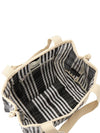 Darwen Striped Nylon Tote Bag Black - ISABEL MARANT - BALAAN 7