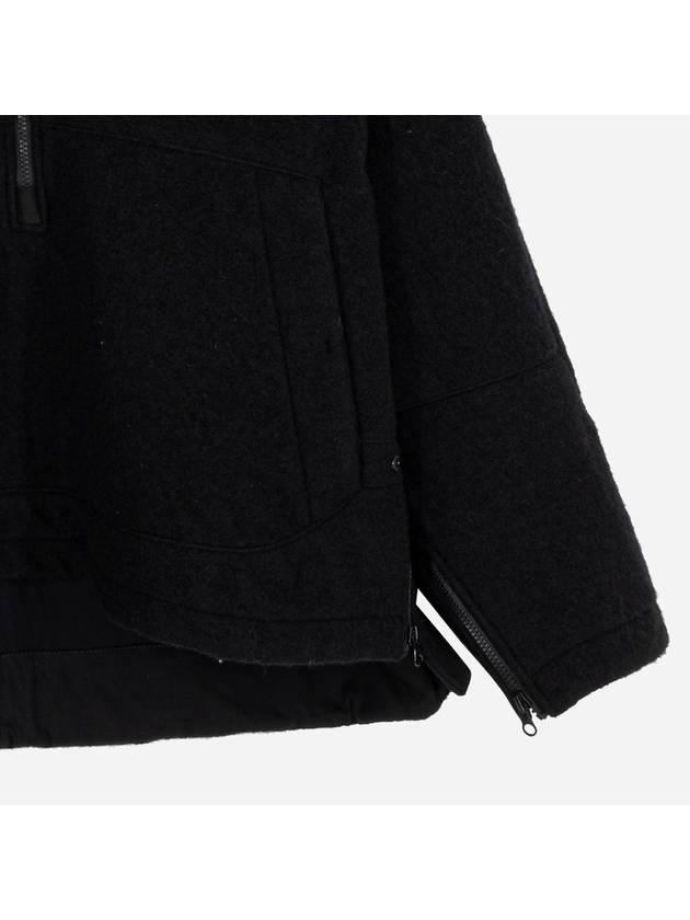 Logo Patch Pocket Anorak Black - STONE ISLAND - BALAAN 5