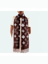 LV Essential Shine Scarf Brown - LOUIS VUITTON - BALAAN 6