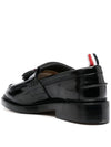 Tassel Trimmed Patent Calf Leather Loafers Black - THOM BROWNE - BALAAN 4