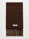 Jacquemus Reshap Caro Muffler Scarf Brown Unisex - JACQUEMUS - BALAAN 1