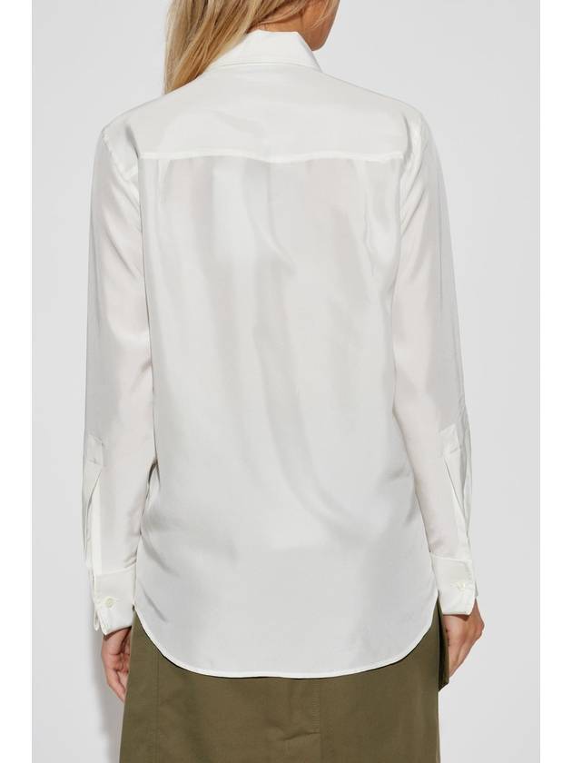 Burberry Silk Shirt, Women's, White - BURBERRY - BALAAN 4