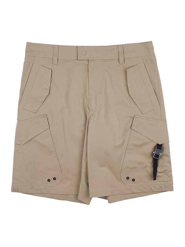 Cargo Bermuda Cotton Blended Canvas Shorts Beige - DIOR - BALAAN 2