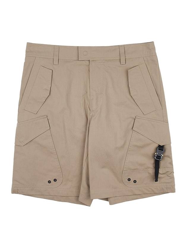 Cargo Bermuda Cotton Blended Canvas Shorts Beige - DIOR - BALAAN 1