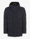 Men's Wappen Patch Ghost Piece Zip-up Jacket Black - STONE ISLAND - BALAAN 2