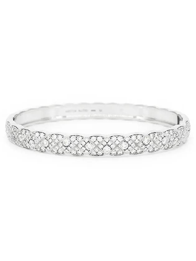 Coco Crush Full Pave Bracelet Medium 18K White Gold Diamond 3ET2588 - CHANEL - BALAAN 2