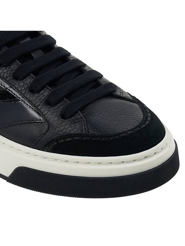 Casina Mix Low Top Sneakers Black - SALVATORE FERRAGAMO - BALAAN 10