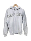 Logo Print Hoodie Grey - STONE ISLAND - BALAAN 2