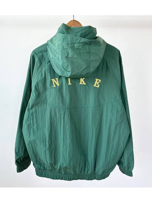 Men's Sportswear Windrunner Half Zip Lined Hooded Anorak Green - NIKE - BALAAN 3