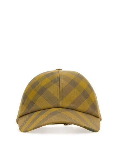 Check Base Ball Cap Yellow - BURBERRY - BALAAN 2