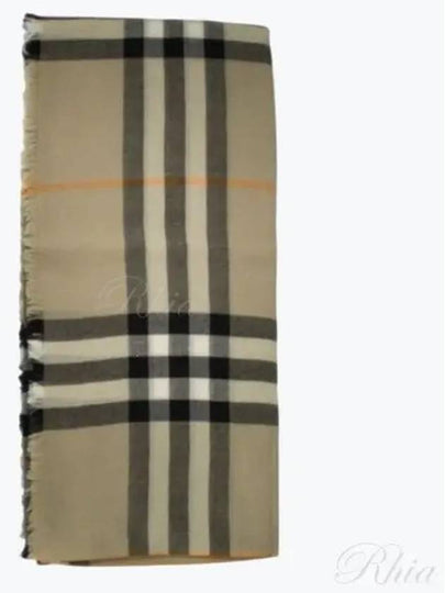 Checked Wool Scarf Green - BURBERRY - BALAAN 2