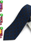 GG Diane slim silk tie sapphire blue 408865 - GUCCI - BALAAN 2