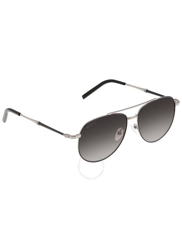 Salvatore Ferragamo Grey Pilot Unisex Sunglasses SF226S 086 58 - SALVATORE FERRAGAMO - BALAAN 2