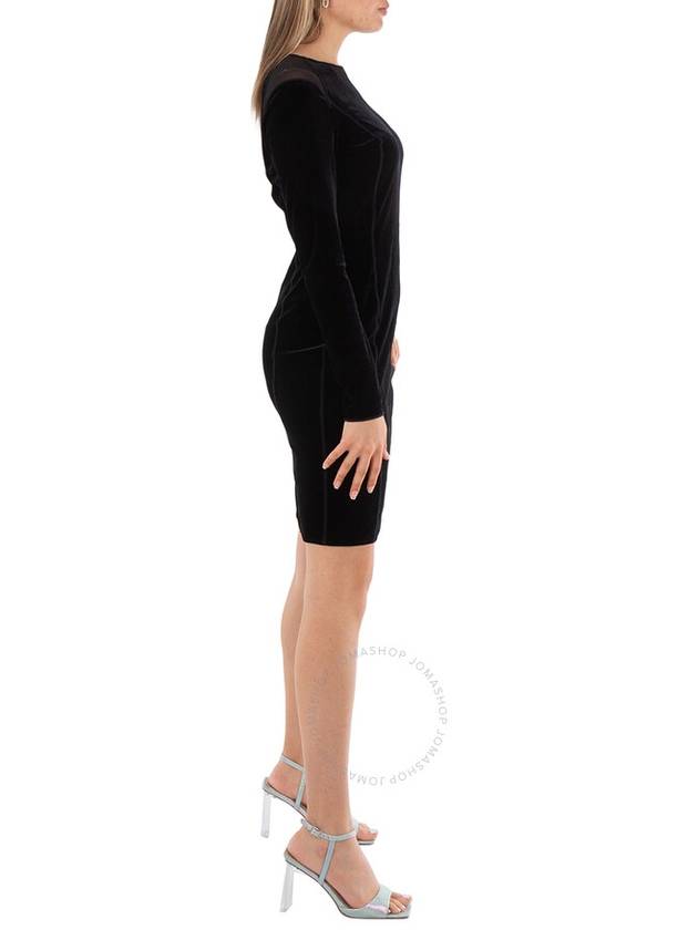 Wolford Ladies Black Tulle Detailing Blake Velvet Dress, Brand Size 34 (US Size 0) - WOLFORD - BALAAN 3