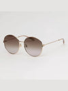 Eyewear Logo Round Frame Metal Sunglasses Brown - GUCCI - BALAAN 5