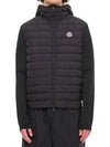 Men s Mix Knit Logo Padded Cardigan 9B00009 M1124 999 - MONCLER - BALAAN 3